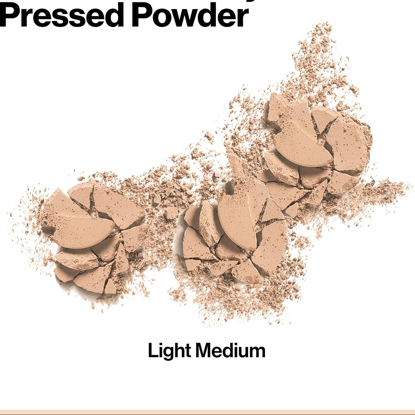 Pressed Powder Face Makeup, Longwearing, Fragrance-Free, Noncomedogenic, 830 Light Medium, 0.3 oz